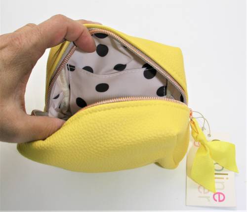 Mini Cube Cosmetic Bag, sonnengelb