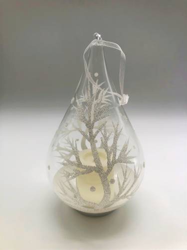 LED-Tropfen Motiv Baum aus Glas