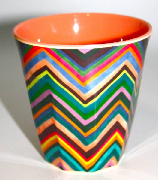 Rice Melamin-Becher mit ZigZag-Print